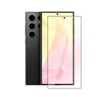 Protection d'écran en verre trempé 9H compatible avec la déverrouillage par empreinte digitale pour Samsung Galaxy S23 S24 S25 S26 Ultra