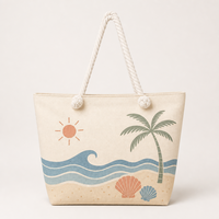 Sac fourre-tout personnalisé en coton robuste et réutilisable avec longue corde de transport, idéal pour la publicité, les courses et le shopping écologique