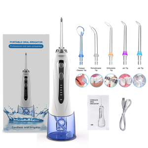 Hydropulseur Portable sans fil pour <span class=keywords><strong>voyage</strong></span>, jet d'eau électrique, irrigateur buccal, 5 modes, OEM/ODM, 2022 - Product Image 4