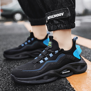 Chaussures de sport respirantes en tissu de coton pour hommes, baskets décontractées <span class=keywords><strong>à</strong></span> lacets pour adultes, chaussures de basketball anti-odeur - Product Image 3