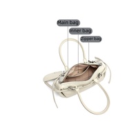 Sac à main de luxe en cuir véritable de créateur, style East West, mini sac portable en cuir véritable pour femmes