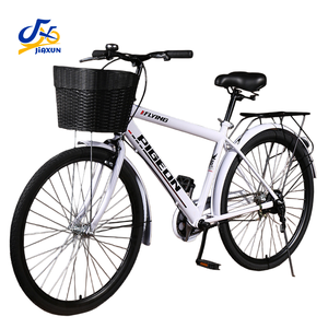 <span class=keywords><strong>Bicicleta</strong></span> Urbana <span class=keywords><strong>Vintage</strong></span> de 26 Pulgadas, Cuadro de Acero de Alto Carbono, Llantas de Aleación de Aluminio, Una Velocidad/7 Velocidades, Neumáticos de 2.5 Pulgadas para Ciclismo Urbano - Product Image 1
