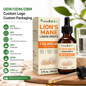 Gotas Líquidas de Melena de León Acentiallabs 60ml, Suplemento Herbal para el Enfoque Cognitivo y Cerebral con Apoyo Inmunológico, Vegano y Sin Gluten - Product Image 3