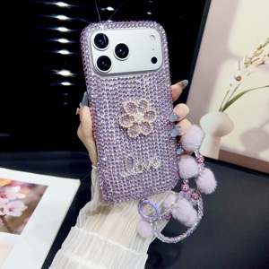 <span class=keywords><strong>Étui</strong></span> de <span class=keywords><strong>téléphone</strong></span> de luxe à paillettes et diamants <span class=keywords><strong>pour</strong></span> iPhone 17 16 15 Pro Max, livraison gratuite avec chaîne, accessoires mobiles - Product Image 6