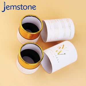 Tube en papier rond de luxe personnalisé avec mousse EVA pour flacon d'huile essentielle, parfum, cosmétique, emballage en tube en papier avec feuille d'or - Product Image 5