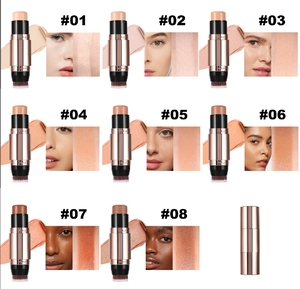 Stick de contour crémeux pour peaux foncées, contrôle du sébum, bronzer sculptant le visage, maquillage, stick de contour avec logo personnalisé - Product Image 5