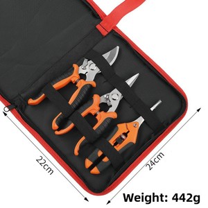 OEM 3 件装盆景剪刀套装不锈钢修枝剪塑料手柄锋利耐用适用于花卉树枝园艺工具 - Product Image 6