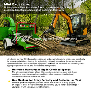 Accesorio Versátil para Excavadora de 1 Tonelada, para Pequeñas Excavadoras, para una Limpieza Precisa en Jardines, Parques y Pequeños Bosques - Product Image 2
