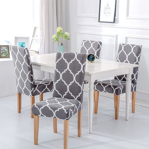 Housse de chaise moderne en fibre de polyester imprimée extensible, durable, anti-poussière, anti-huile, lavable en machine, universelle quatre saisons pour - Product Image 4