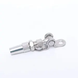 High Polished Stainless Steel 316 Quick Attach Swageless Fork Terminal