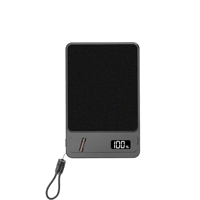 Popular Banco de Energía Portátil OEM de 15W con Carga Rápida Inalámbrica Tipo-C, 10000mAh, Magnético, con Pantalla LED y Soporte