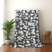 Manta de Sherpa Jacquard Catiónica de Poliéster 100% de Doble Capa Tejida en Fábrica para Venta al por Menor, al por Mayor y Programas de Regalos