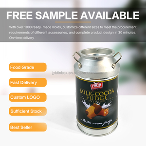 Jinyuanbao Vintage Milk-Can Shaped Metal Pail Candy <strong>Tin</strong> Jar Creative Round Tea Storage Container Sealable Coffee Bean <strong>Tin</strong> - Product Image 4