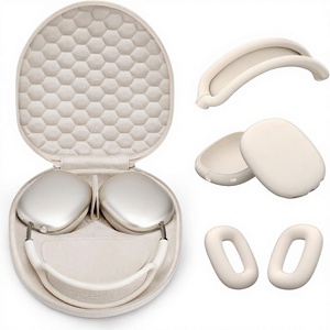 Smart Case 2.0 Slimline Beige Silikon AirPods Max Hülle mit Schlafmodus-Unterstützung Kratzfest & Tragbare Reisetasche - Product Image 1