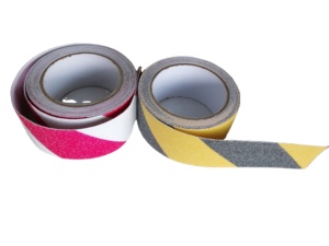 Ruban de signalisation de danger noir/jaune rouge/blanc de 10 cm x 50 m pour utilisation routière - Product Image 4