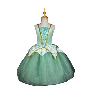 Tinker Bell robe de danse fées Ballet Tutu noël vert citron velours fête scène Performance danse Costume - Product Image 1