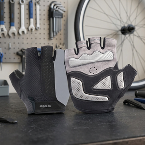 Cycling Gloves for Men Women Breathable Leather Mountain <b>Bike</b> Riding Half <b>Finger</b> Fitness Cycling Training Outdoor Sports - Product Image 2