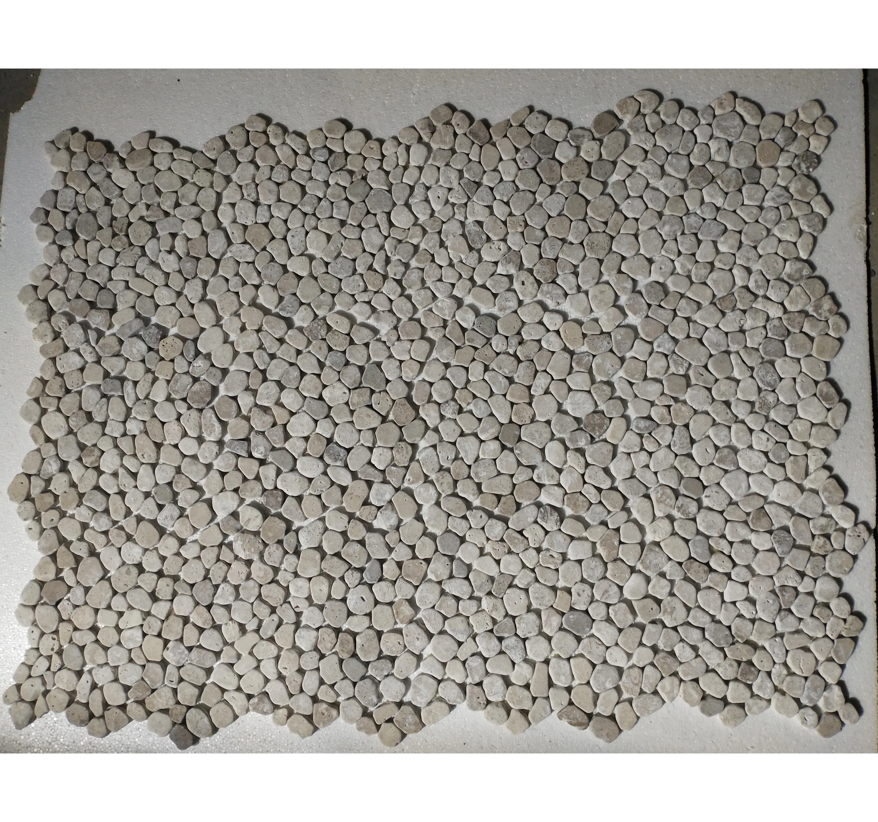 SHIHUI Modernes natürliches Retro-Kieselstein mosaik Unregelmäßiges Mosaik Polierte Fliesen Zertrümmertes gebrochenes Stein mosaik für die Inneneinrichtung