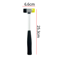 Kit de Herramientas con Martillo de Goma y 9 Cabezas Intercambiables de Nylon, Herramientas Profesionales para Eliminar Abolladuras sin Pintura y Nivelar