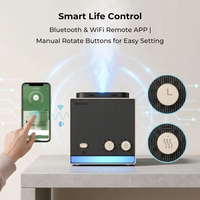 Diffuseur intelligent en aluminium de luxe, vente en gros directe d'usine, diffuseur d'huiles essentielles à double pompe Bluetooth/WiFi