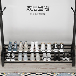 Floor-standing <b>clothes</b> <b>rack</b>, bedroom coat <b>rack</b>, home living room trendy luxury <b>clothes</b> <b>rack</b>, double pole <b>clothes</b> drying <b>rack</b> - Product Image 4