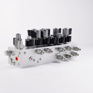 4-портовый гидравлический коллекторный блок высокого давления, изготовленный на заказ, гидравлические клапаны с ЧПУ - Product Image 1