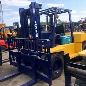 사용된 Komatsu fd70 디젤 엔진 포크리프트 7ton 디젤 엔진 포크리프트