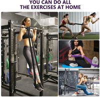 Prix d'usine – Ensemble de bandes de résistance lourdes personnalisables avec logo pour exercices, entraînement en salle de sport, étirements et tractions en caoutchouc