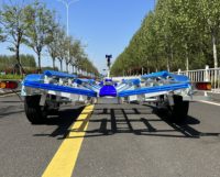 Remorque de bateau en aluminium de haute qualité à double essieu et à plateformes en polyéthylène de 22 pieds pour bateau de 18 à 20 pieds