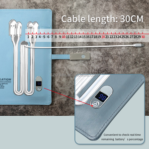 طقم هدايا العمل الشحن اللاسلكي قوة البنك دفتر الرقبة تدليك 2 في 1 الزفاف هدايا للضيوف الإسلامية - Product Image 3