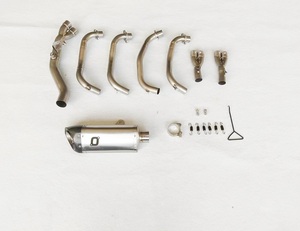 Échappement de moto ZX4R <span class=keywords><strong>2023</strong></span> pour KAWASAKI Ninja ZX-4R silencieux d'échappement tuyau en acier titane Racing tuyau d'échappement - Product Image 1