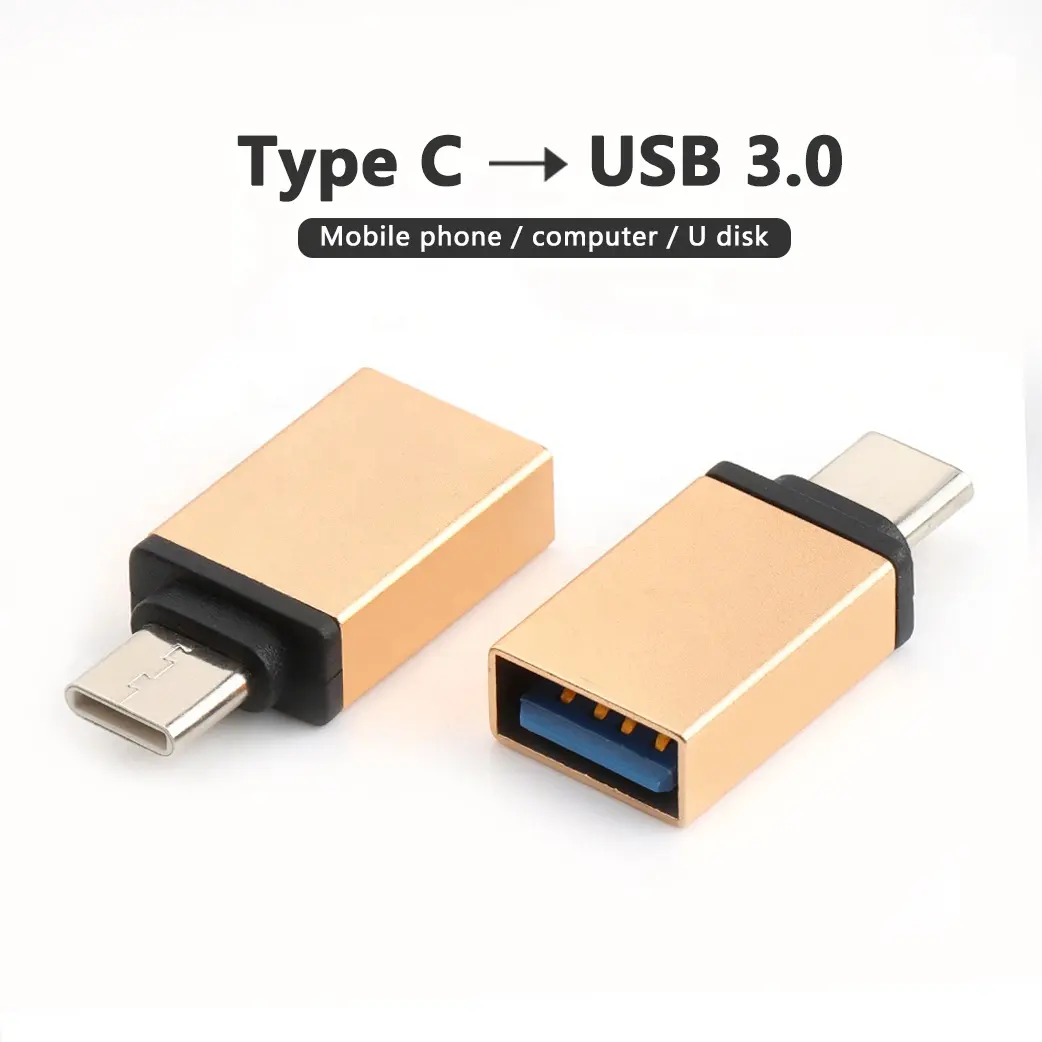 Usb Type C Male Connector To 3.0 Type Usb A Female Usb Adapter Connector