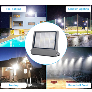 ไฟสปอร์ตไลท์ <span class=keywords><strong>LED</strong></span> กำลังสูง SMD COB IP65 กันน้ำ 200W/400W มุมลำแสง 3000K-6000K สำหรับสวน สนามกีฬา และภูมิทัศน์ - Product Image 6