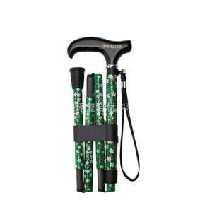 Bâton de randonnée en fibre de carbone Okhealing, vert, hauteur réglable, pour la randonnée, le camping et la marche - Product Image 2