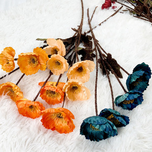 Flor de Amapola Artificial de 60 cm, Flor de Seda para Decoración de Bodas y Hogar - Product Image 3