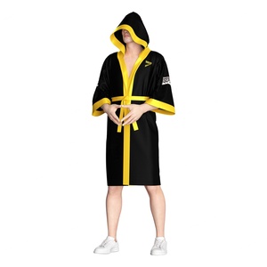 Bata de entrenamiento de boxeo premium para hombre, ligera, de corte atlético, para preparación en el backstage. - Product Image 3