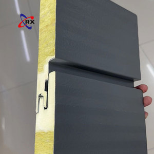Pannello Sandwich per Tetti con Nucleo in EPS / PU / Lana di Roccia, Impermeabile e Ignifugo, <span class=keywords><strong>Materiale</strong></span> Prefabbricato per Edifici in Acciaio - Product Image 2
