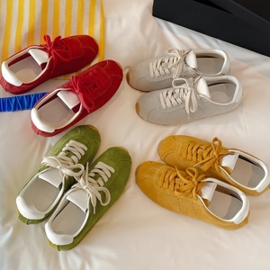 Zapatillas Deportivas de Alta Calidad MIUs Originales de Lujo Retro Casuales con Cordones Multiusos de Color Puro Cómodas para Correr - Product Image 6