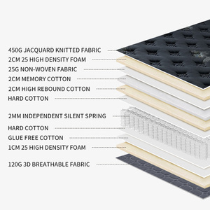 Chất Lượng Cao Nữ Hoàng Kích Thước Bộ Nhớ Bọt Giường Với Mùa Xuân Mềm Mại Thiết Kế Hiện Đại Cho Nhà Khách Sạn Bệnh Viện Căn Hộ Ngân Sách Tùy Chọn - Product Image 6