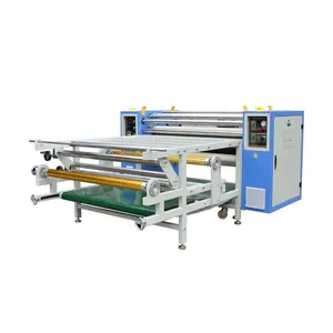 120cm width Oil Drum Heating Polyester Fabric Roll Mini Sublimation sportswear piece high speed Heat Transfer Machine