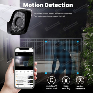 H.265 XMEYE 8CH 1080P Audio AHD fil balle CCTV caméra DVR Kit Vision nocturne 2MP extérieur sécurité à domicile système de <span class=keywords><strong>Surveillance</strong></span> vidéo - Product Image 2