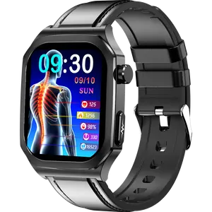 VALDUS jam tangan pintar kesehatan ECG, arloji cerdas 2.04 inci AMOLED layar sentuh penuh HD IP68 Bluetooth panggilan laporan bantu AI ET280
