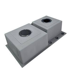 Évier <span class=keywords><strong>de</strong></span> cuisine double en acier inoxydable artisanal épaissi à texture <span class=keywords><strong>de</strong></span> grain <span class=keywords><strong>de</strong></span> <span class=keywords><strong>riz</strong></span>, design moderne à <span class=keywords><strong>trois</strong></span> trous - Product Image 6