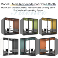 Cabine insonorisée mobile pour espace de travail intérieur, pod de bureau, cabine de réunion confidentielle pour équipe, cabine téléphonique et d'étude à vendre