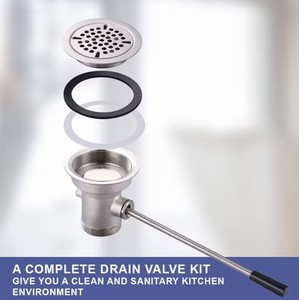 <span class=keywords><strong>Desagüe</strong></span> de <span class=keywords><strong>Fregadero</strong></span> de Acero Inoxidable de Alta Resistencia Directo de Fábrica con Manija Larga para Proyectos Comerciales de Restaurantes y Hoteles - Product Image 2