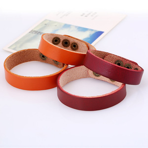 Pulsera de cuero para parejas más vendida, pulsera personalizada de cuero genuino, pulsera de cuero liso para él y para ella - Product Image 6