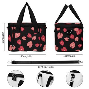 Bolsa refrigeradora reutilizable con diseño <span class=keywords><strong>de</strong></span> Anthuerium rojo personalizado, bolsa <span class=keywords><strong>de</strong></span> almuerzo, portador <span class=keywords><strong>de</strong></span> Picnic con aislamiento térmico, mochila <span class=keywords><strong>de</strong></span> entrega <span class=keywords><strong>de</strong></span> alimentos helados para el <span class=keywords><strong>trabajo</strong></span> - Product Image 6