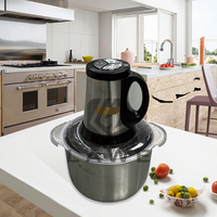 Mélangeur Portable en acier inoxydable 3L hachoir à viande électrique avec broyeur à engrenage réglable