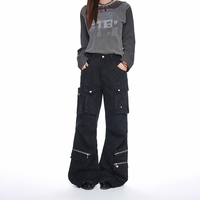 Pantalon cargo décontracté multi-poches haut de gamme de style urbain américain et européen, tendance américaine, pour hommes et femmes