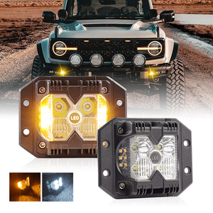 40W LED luce da lavoro stroboscopica per camion 5 pollici impermeabile IP67 lampada 4x4 fuoristrada con <span class=keywords><strong>lampeggiante</strong></span> rosso <span class=keywords><strong>blu</strong></span> o giallo - Product Image 6